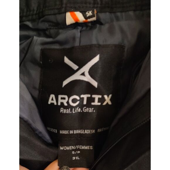 Arctix Insulated Snow Pants Size Small Snow Board Winter Waterproof Black - Picture 3 of 8